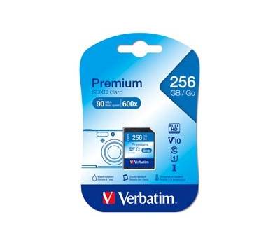 Vertbatim Scheda SDHC Premium SDXC Class 10 UHS 1,256GB Verbatim 44026 - 12062