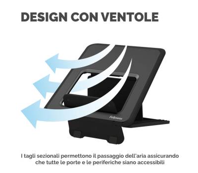 Supporto laptop Breyta nero - 14995 - 5