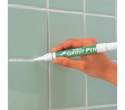 Marcatore permanente per fughe Grout Pen - punta a scalpello - tratto 2-4 mm - bianco - Artline - A 419 - 5037538024210 - DMwebShop - 1
