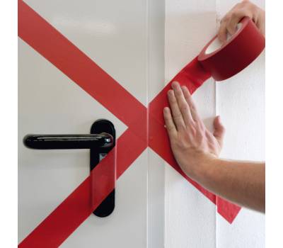 Nastro adesivo duralinebasic 50,016 removibile 5 cm x 33 mt rosso - 13343 - 1