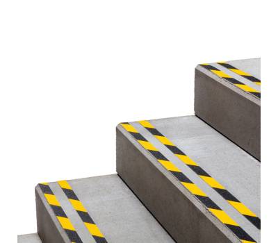 Nastro adesivo antiscivolo duraline grip 2,5 cm x 15 mt giallo nero - 13310 - 1