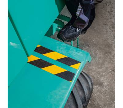 Nastro adesivo antiscivolo duraline grip 2,5 cm x 15 mt giallo nero - 13310 - 2