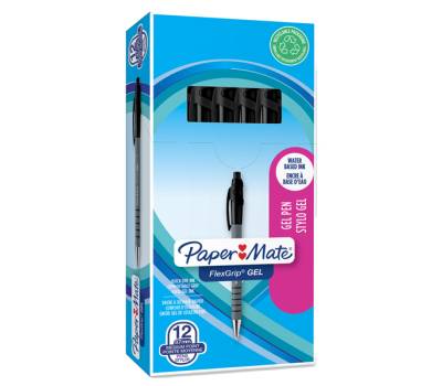 Penna a sfera a scatto Flexgrip Gel punta 0,7 mm nero - 14327 - 1 Penna a sfera a scatto Flexgrip Gel punta 0,7 mm nero - 14327 - 1