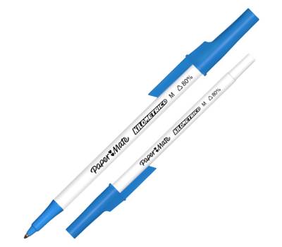 Penna sfera con cappuccio Kilometrico Recycled - punta 1 mm - colori assortiti - conf. 8 pezzi - Papermate - 2187680 - 3026981876806 - DMwebShop - 1