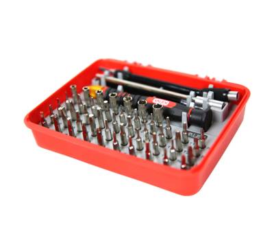 Portainserti di precisione con 51 inserti misure assortite - 12604 - 1