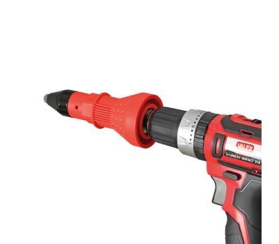 Rivettatrice per avvitatori - con 4 teste intercambiabili - Valex - 1460939 - 8004878701757 - DMwebShop - 1
