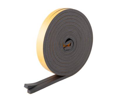 Guarnizione adesiva per isolamento porte blindate 17 mm x 8 mt PVC antracite - 13051 - 1