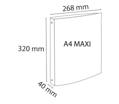 Raccoglitore rigato Crystal Colours PPL 4 anelli tondi 30 mm dorso 4 cm - 13863 - 2