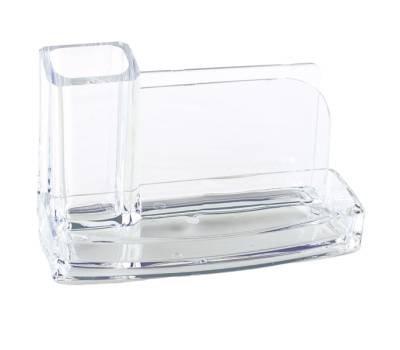 Portatutto da scrivania acrilico 20 x 12 x 10 cm trasparente - 12502 - 1 Portatutto da scrivania acrilico 20 x 12 x 10 cm trasparente - 12502 - 1