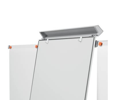 Lavagna portablocco Classic con ruote 100 x 70 cm bracci estensibili bianco - 13529 - 1