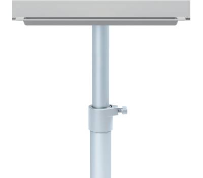 Lavagna portablocco Classic con ruote 100 x 70 cm bracci estensibili bianco - 13529 - 2