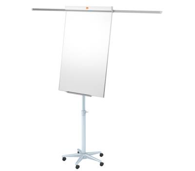 Lavagna portablocco Classic con ruote 100 x 70 cm bracci estensibili bianco - 13529 - 3