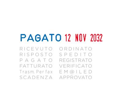 Timbro Mini Info Dater Datario + Polinomio - 12 diciture 4 mm - autoinchiostrante - Colop - S120WD - 9004362359432 - DMwebShop - 1