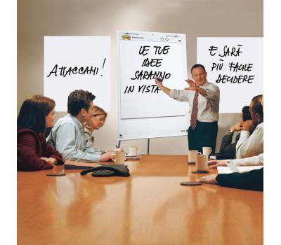 Blocco da parete Super Sticky 559RP 63,5 x 77,5 cm carta riciclata bianco 30 fogli - 13520 - 3 Blocco da parete Super Sticky 559RP 63,5 x 77,5 cm carta riciclata bianco 30 fogli - 13520 - 3