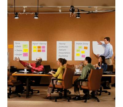 Blocco da parete Super Sticky 559RP 63,5 x 77,5 cm carta riciclata bianco 30 fogli - 13520 - 5 Blocco da parete Super Sticky 559RP 63,5 x 77,5 cm carta riciclata bianco 30 fogli - 13520 - 5