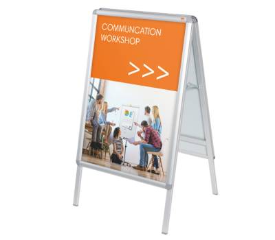 Cavalletto bifacciale A Frame cornici a scatto A1,84,1 x 59,4 cm - 13348 - 1