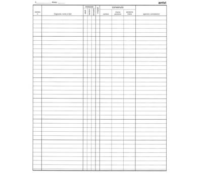 Registro arrivi-partenze - 31 x 24,5 cm - 46 pagine - conf. 2 pezzi - Edipro - E2839 - 8023328283902 - DMwebShop - 2