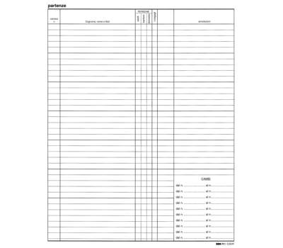 Registro arrivi-partenze - 31 x 24,5 cm - 46 pagine - conf. 2 pezzi - Edipro - E2839 - 8023328283902 - DMwebShop - 3