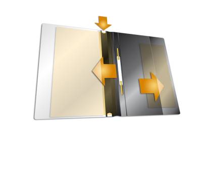 Cartellina ad aghi Duraplus - copertina personalizzabile - 21 x 29,7 cm - nero - conf. 25 pezzi - Durable - 2579-01 - 4005546267906 - DMwebShop - 1