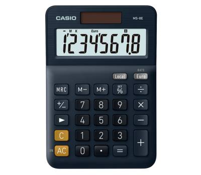 Calcolatrice da tavolo - MS-8E - 31,7 x 103 x 145 mm - 8 cifre - plastica - blu - Casio - MS-8E-W-EP - 4549526609893 - DMwebShop - 1
