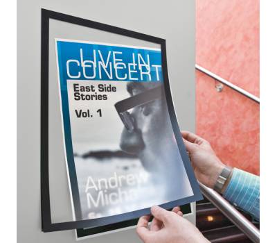 Cornice espositiva Duraframe A3,29,7 x 42 cm nero - 13303 - 1