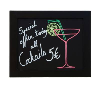 Lavagna Woody cornice nera 20 x 24 cm - 13469 - 2 Lavagna Woody cornice nera 20 x 24 cm - 13469 - 2