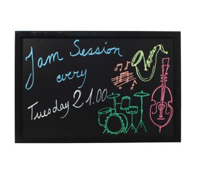 Lavagna Woody cornice nera 40 x 60 cm Securit - 13493 - 2 Lavagna Woody cornice nera 40 x 60 cm Securit - 13493 - 2