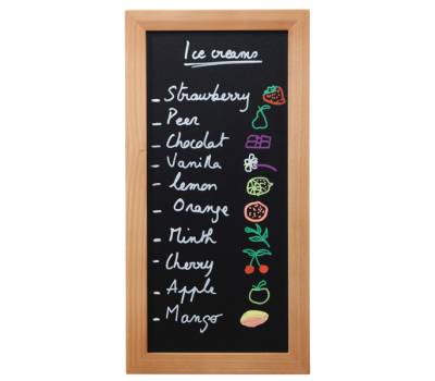 Lavagna Woody teak 20 x 40 cm Securit - 13483 - 1