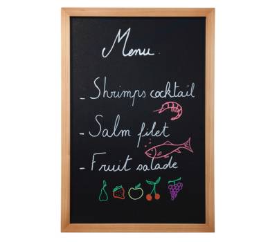 Lavagna Woody teak 40 x 60 cm Securit - 13499 - 2 Lavagna Woody teak 40 x 60 cm Securit - 13499 - 2