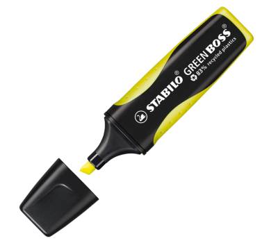 Evidenziatore Green Boss - punta a scalpello - tratto 2 - 5 mm - colori assortiti - plastica riciclata - astuccio 4 pezzi - Stabilo - 6070/4 - 4006381436854 - DMwebShop - 1