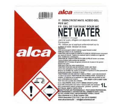 Detergente acido Net Water - flacone da 1 lt - Alca - ALC539 - 8032937572765 - DMwebShop - 1