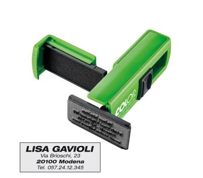 Timbro Pocket Stamp Plus 20 - 14 x 38 mm - 4 righe - autoinchiostrante - Colop - PSP20VE - 9004362494683 - DMwebShop - 1