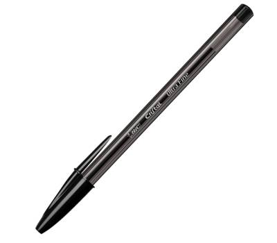 Penna a sfera - con cappuccio - Cristal Exact - punta 0,7 mm - nero - scatola 20 pezzi - Bic - 992603 - 3086123594142 - DMwebShop - 2