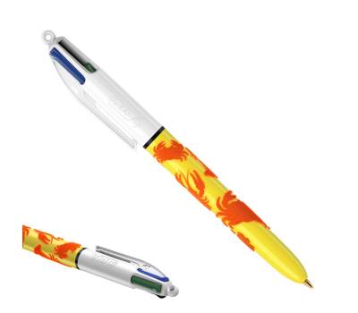 Penna sfera scatto multifunzione 4 Colours Velours - punta 1 mm - 4 colori - scatola 12 pezzi - Bic - 9672771 - 3086123542532 - DMwebShop - 1