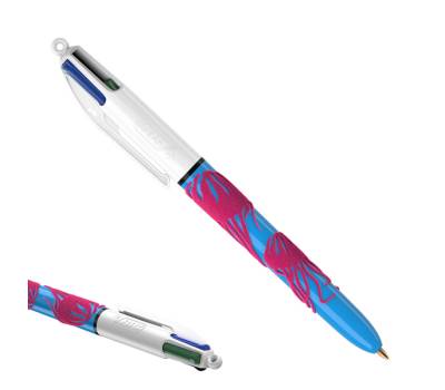 Penna sfera scatto multifunzione 4 Colours Velours - punta 1 mm - 4 colori - scatola 12 pezzi - Bic - 9672771 - 3086123542532 - DMwebShop - 2