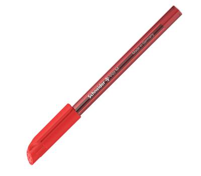 Penna a sfera Vizz - con cappuccio - punta media - rosso - conf. 10 pezzi - Schneider - P102202 - 4004675129512 - DMwebShop - 1