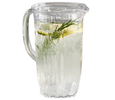 Caraffa decorata Milos 1,7 lt metacrilato trasparente - 17919 - 1