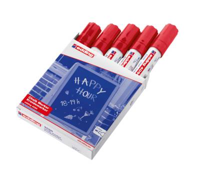 Marcatore a gesso liquido 4090 punta scalpello da 4 a 15 mm rosso - 15753 - 1