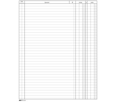 Libro cassa - 31 x 24,5 cm - 100 fogli - Edipro - E2593 - 8023328259303 - DMwebShop - 2