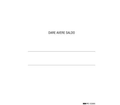 Registro dare-avere-saldo - 24 x 17 cm - 100 fogli - Edipro - E2689 - 8023328268909 - DMwebShop - 1