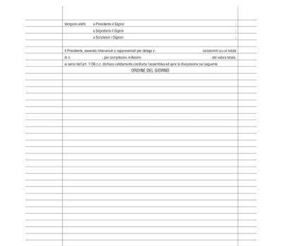 Registro verbali assemblea condominio - 31 x 24,5 cm - 96 fogli - Edipro - E2529 - 8023328252908 - DMwebShop - 1