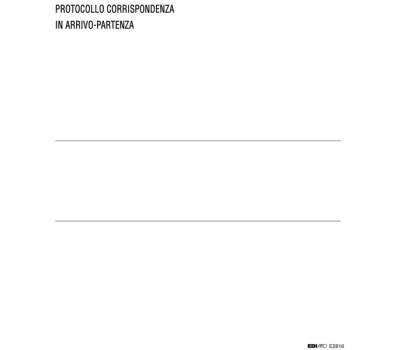 Registro corrispondenza arrivo-partenza - 31 x 24,5 cm - 200 fogli - Edipro - E2816 - 8023328281601 - DMwebShop - 5