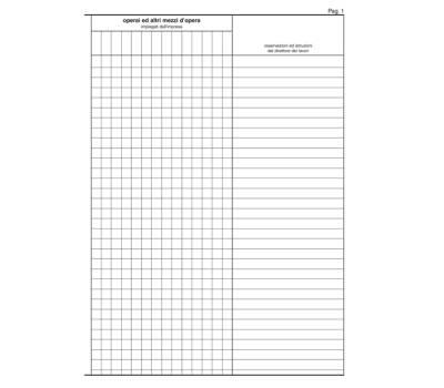 Registro giornale lavori - 31 x 21 cm - 47 pagine - numerate - Edipro - E2909 - 8023328290900 - DMwebShop - 1