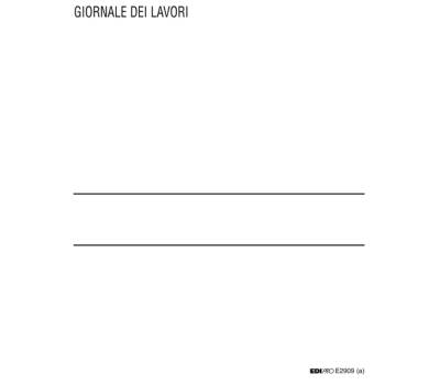 Registro giornale lavori - 31 x 21 cm - 47 pagine - numerate - Edipro - E2909 - 8023328290900 - DMwebShop - 2