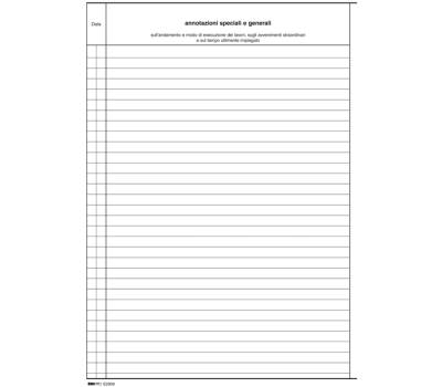 Registro giornale lavori - 31 x 21 cm - 47 pagine - numerate - Edipro - E2909 - 8023328290900 - DMwebShop - 3