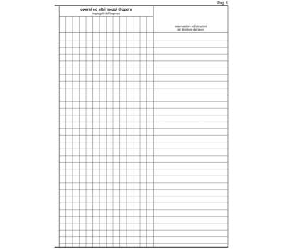 Registro giornale lavori - 31 x 21 cm - 47 pagine - numerate - Edipro - E2909 - 8023328290900 - DMwebShop - 4