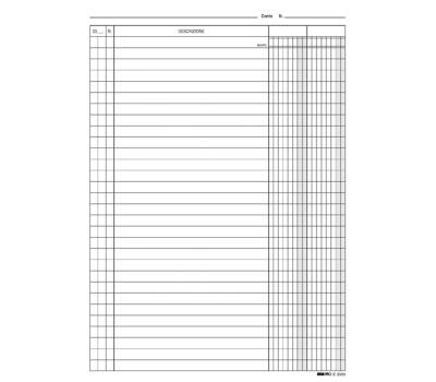 Schede in cartoncino 2 colonne - 24 x 17 cm - verticale bianco - conf. 100 pezzi - Edipro - E3399BL - 8023328339913 - DMwebShop - 1