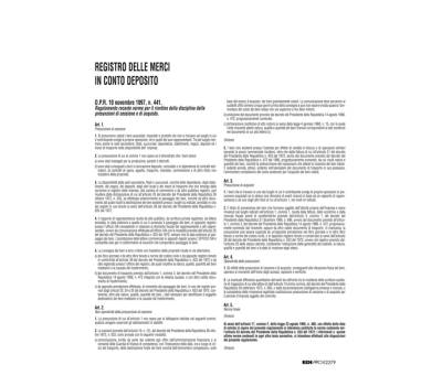 Registro merci in deposito 31 x 24,5 cm 50 fogli - 15912 - 1