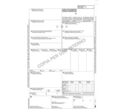 C.M.R. lettera vettura internazionale - 5 copie snap - 29,7 x 21 cm - 50 fogli - Edipro - E0052TER - 8023328005221 - DMwebShop - 5