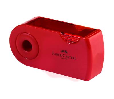 Temperamatite Sleeve con contenitore - 2 fori - con serbatoio - 70 x 34 x 20 mm - rosso e blu assortiti - Faber Castell - 182701 - 6933256608048 - DMwebShop - 3 Temperamatite Sleeve con contenitore - 2 fori - con serbatoio - 70 x 34 x 20 mm - rosso e blu assortiti - Faber Castell - 182701 - 6933256608048 - DMwebShop - 3
